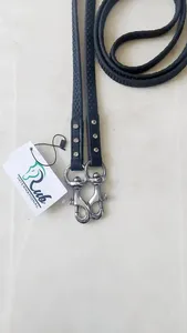 Rub International 7860R Riendas para Caballo de Latón con Puntos Negros de Alta Calidad, Cuero Duradero, Color/Tamaño/Logotipo Personalizables - Product Image 3