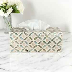 Caja de pañuelos de nogal de lujo | Soporte de papel de madera para baño y sala de estar | Estuche de almacenamiento de escritorio moderno | Organizador de decoración del hogar - Product Image 3