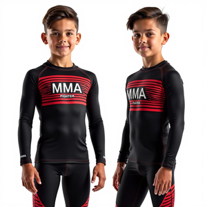 Rashguards BJJ personnalisés de qualité supérieure, impression sublimée durable, anti-UV, respirants, équipement de combat et d'entraînement MMA. - Product Image 4