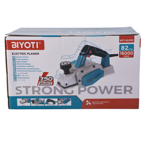 Raboteuse électrique BYT-ELP 01 750W, professionnelle, portative, largeur <span class=keywords><strong>de</strong></span> coupe 82mm, 16000 tr/min, alliage d'acier <span class=keywords><strong>pour</strong></span> le <span class=keywords><strong>travail</strong></span> du bois - Product Image 6