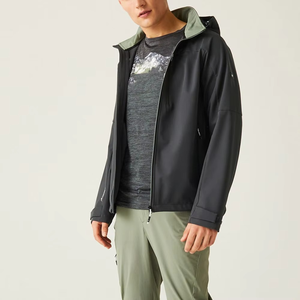 Veste coupe-vent imperméable pour la chasse, vêtements d'extérieur pour hommes, fermeture éclair intégrale, softshell, coupe-vent léger, service OEM/ODM - Product Image 2