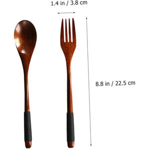 Cuillère et fourchette en bois fabricant de couverts en vrac de l'Inde Design tendance couverts en bois faits à la main décor à la maison haut élégant - Product Image 2