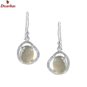 Boucles d'oreilles pendentif goutte d'eau en argent Sterling 925 à la mode pour les femmes gris lune pierre Style classique pour les fêtes mariages cadeau parfait - Product Image 2