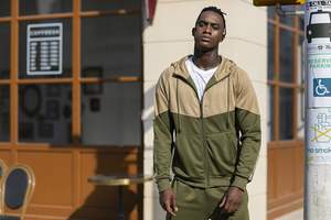 100% Cotton SWEATSUIT Lightweight Hooded <b>Set</b> Drawstring Closure Winter Eco-Friendly Stonewashed Printed Rhinestone Embellished - Product Image 3