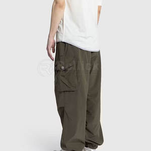 Pantalon en nylon ample, léger, confortable, style moderne, mode streetwear, pour un usage quotidien - Product Image 3