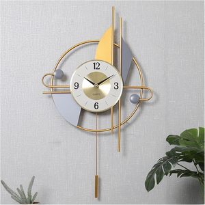 Reloj de pared decorativo abstracto geométrico metálico Multicolor moderno para sala de estar diseñador elegante regalo de boda y Aniversario - Product Image 4