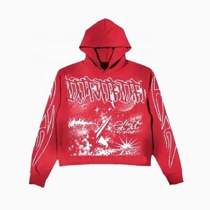 Trajes Deportivos Personalizados con Lavado Ácido, NUEVOS, 100% Algodón, Felpa Francesa, Talla Grande, Ligeros, Resistentes al Viento, Transpirables, para Hombre, Corte Holgado - Product Image 4