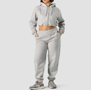 Women Clothing Streetwear Zip up <b>Hoodies</b> Cropped Drawstring Waist Slim Fit Zip <b>Hoodies</b> Fashion Gym Wear Women Zipper up <b>Hoodies</b> - Product Image 6