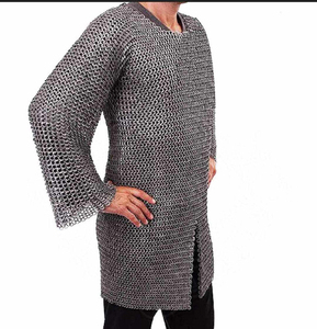 HAND MARICLES HM-4 Conjunto de armadura de camisa de malla medieval antigua, personalizado, chapado, tamaño completo, con logotipo impreso con efecto de moneda, étnico - Product Image 3