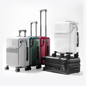 <span class=keywords><strong>Maleta</strong></span> de Mano con Compartimento para Portátil, Puerto USB y Portavasos, Fabricada en ABS+PC, Rígida, con Ruedas Giratorias, Aprobada por Aerolíneas - Product Image 3