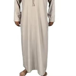 Thobe islamique marocain hommes quotidien couleur unie arabe design uni Thobes pour la prière Dubai Thobe pour hommes pour Thobe islamique émirati Premium - Product Image 3