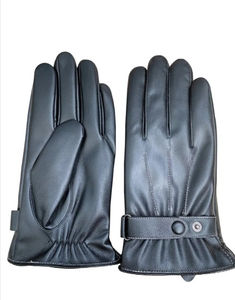 Gants d'hiver en cuir pour homme, PU thermique et coupe-vent, écran tactile, gants d'hiver tendance, prix de gros - Product Image 2