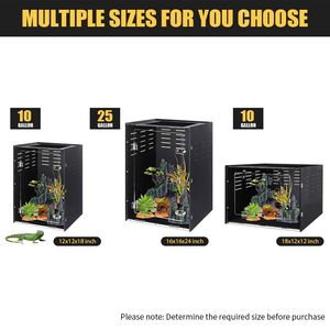 OEM Eco-Friendly PVC Enclosure Insulated Front Doors Escape-Proof Matte Finish Fast Reply On-Time Shipment Leopard <strong>Gecko</strong> <strong>Tank</strong> - Product Image 2