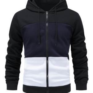 Sudadera con Capucha de Forro Polar 100% Poliéster para Hombre, Personalizable, Estilo Urbano, Gruesa, para Otoño - Product Image 5