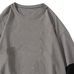 Camiseta de algodón 2025 100% para hombre, Camiseta holgada de manga larga estampada, camiseta de moda de gran tamaño con hombros caídos, ropa de calle para hombre - Product Image 5