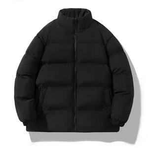 Classic Fashion Splicing Stand Collar Windproof Puffer Jacket Korean Female Male All-match Down Cotton <b>Padded</b> Coat men's jackets - Product Image 2