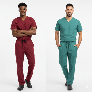 Conjuntos de Uniformes Médicos Personalizados para Hombre, Tela Suave y Elástica, Ajuste Cómodo, Uniforme Profesional para Uso en Hospitales, Clínicas y Laboratorios - Product Image 1