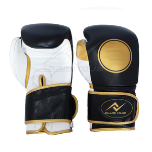 Gants de boxe de fabrication professionnelle en cuir véritable Gants de boxe pour adultes Gants d'entraînement - Product Image 2