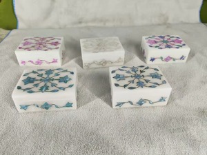 Boîte de rangement de bijoux de qualité pour l'exportation Nacre bleue pour le stockage et la décoration de bijoux pour l'approvisionnement mondial - Product Image 3