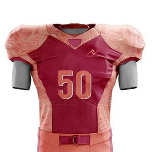 Nouveau Style Adulte Football Américain Uniforme Ensembles À Manches Courtes 100% Polyester À Séchage Rapide De Haute Qualité Fabriqué au Pakistan - Product Image 3