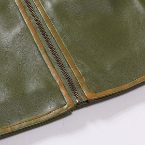 Meilleure mode de veste en cuir d'hiver coupe ajustée de qualité supérieure vêtements pour hommes veste en cuir décontractée - Product Image 5