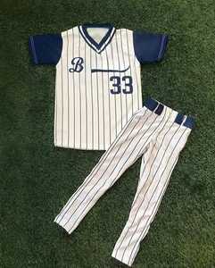 Jersey de béisbol para hombre de último diseño a precio barato Color sólido tamaño personalizado sublimación camiseta de béisbol uniformes - Product Image 1