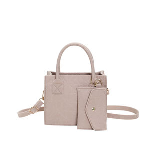 Bolso cruzado de poliéster de cuero Pu a la moda para mujer, bolso de un solo hombro de gran capacidad, Color de contraste a cuadros, elegante para mujer - Product Image 4