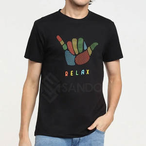 Camiseta de algodón hecha a medida para hombre, ajuste holgado, estampado, calidad superior, diseña tu propia camiseta - Product Image 1