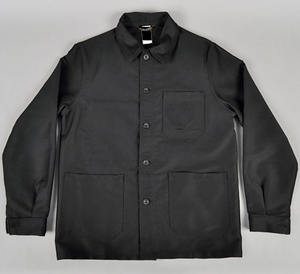 Chaqueta de Trabajo Formal Personalizada al por Mayor para Hombre, Impermeable, con Capucha, Estilo Informal, con Múltiples Bolsillos Delanteros, Personalizable, Mezcla de Algodón y Sarga - Product Image 2