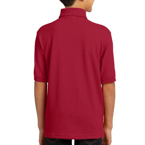 Polo clásico juvenil con cierre de dos botones, manga corta, ajuste seco, rendimiento informal atlético, polos de Golf que absorben la humedad - Product Image 6