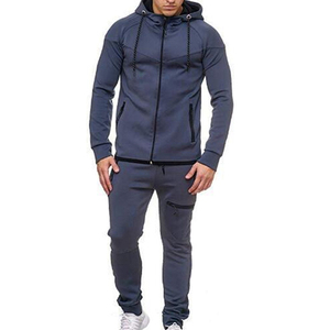 Conjunto Deportivo de Invierno para Hombre, con Capucha, Ecológico, Estampado, de Forro Polar, Transpirable, Holgado, de Alta Calidad, Mangas Largas, Informal - Product Image 5