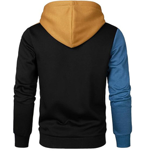 Personalizado Colorblock bordado pulóver Sudadera con capucha Streetwear hombres moda Casual ropa de invierno 100% algodón Proveedor de Ropa al por mayor - Product Image 3