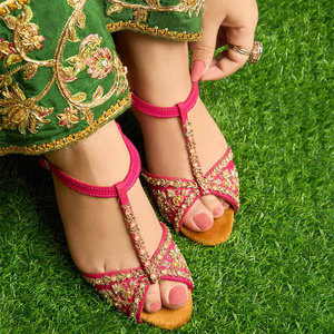 Nuevo Producto en Oferta, Sandalias de Tacón Alto con Parte Superior de Terciopelo Antideslizante Estampado, Calzado Casual para Mujer, Alta Calidad, Venta en Línea - Product Image 1