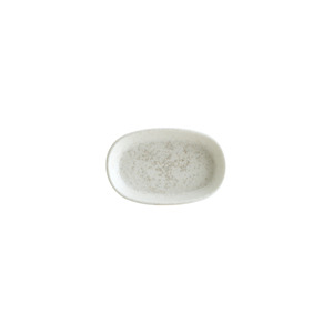 Plato Ovalado para Servir Bonna Lunar White Hygge de 10 cm, Diseño Nórdico, Técnica Celadon, Mini Plato para Salsas - Product Image 1