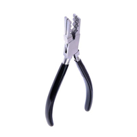 Pince allemande de fermeture d'anneau en acier inoxydable en gros outil de fermeture de bijoux à poignée noire