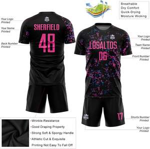 Camiseta de fútbol OEM Fábrica Sublimación personalizada Uniforme de secado rápido Diseño de kit completo Tallas para adultos jóvenes Suministro de entrega rápida - Product Image 6