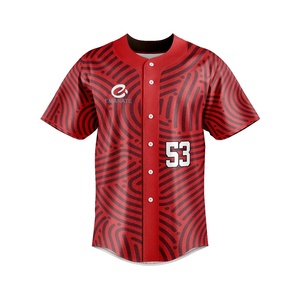 Venta al por mayor de Jersey de béisbol para hombre personalizado sublimación color logotipo diseño patrón uniforme de béisbol - Product Image 3