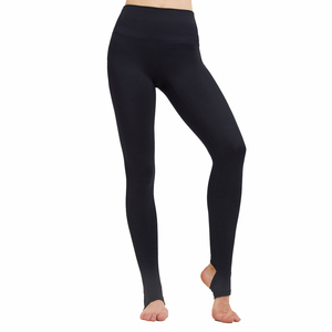 Leggings de gymnastique promotionnels pour femmes soie décontracté bas quantité minimale de commande impression personnalisée taille active course Yoga Fitness sans couture conception de jambe unie - Product Image 5
