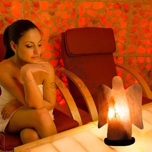 Lampe à sel en forme de sel à bas prix Meilleur matériau Lampe à sel en forme d'ange Prix de gros Lampe à sel - Product Image 5