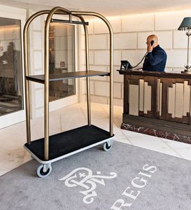 Carrito de equipaje de estilo jaula de pájaros de alta calidad, carrito de equipaje de hotel de lujo vintage con ajuste personalizado para vestíbulo - Product Image 2