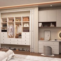 Armoires de luxe personnalisées de très grande taille Garde-robes de chambre à coucher Mobilier de maison Grandes armoires pour femmes