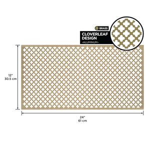 Tôle d'aluminium perforée décorative Cloverleaf, <span class=keywords><strong>panneau</strong></span> en maille métallique résistant à la rouille pour les couvercles de ventilation, les armoires et la décoration DIY - Product Image 2