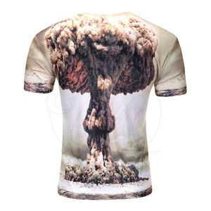 T-shirt de sport à manches longues et col rond, impression intégrale personnalisée en couleur, coupe athlétique, impression numérique intégrale par sublimation - Product Image 2
