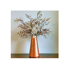 Vases à fleurs de décoration de Table de Restaurant d'hôtel de luxe, décoratifs faits à la main, arrondis, meilleure qualité Vases à fleurs en métal plaqué or - Product Image 6