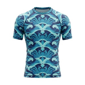 Maillot de compression sublimé premium pour hommes, femmes et enfants – Idéal pour l'entraînement MMA, BJJ, Jiu Jitsu No-Gi – Durable et résistant – Vente en gros de maillots de bain - Product Image 1