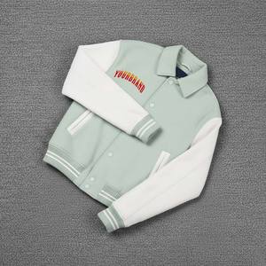 Chaquetas Varsity de Hombre de Alta Calidad con Logotipo Personalizado de Béisbol, Cuello de Cuero PU, Bordado Streetwear - Product Image 6