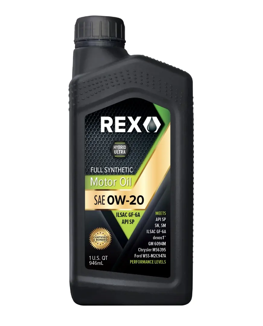 Rex đầy đủ tổng hợp SAE 0W-20 SP GF-6A dầu động cơ 12 gói 1 quart