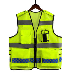Adjustable <b>Reflective</b> Safety <b>Vest</b> Lightweight Durable High Visibility Design Ideal for Outdoor Work and Construction Projects - Product Image 6