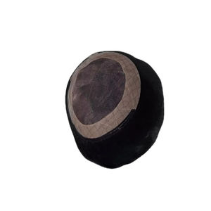 Toupet en cheveux humains à base mono, perruque à base mono, prothèse capillaire en cheveux humains, taz hair bd - Product Image 2