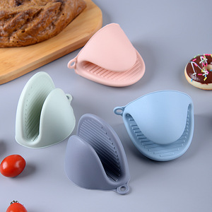 En gros Maniques de four en silicone résistantes à la chaleur, avec poignée antidérapante, de qualité alimentaire, pour la cuisine et la pâtisserie, logo personnalisé OEM disponible - Product Image 3